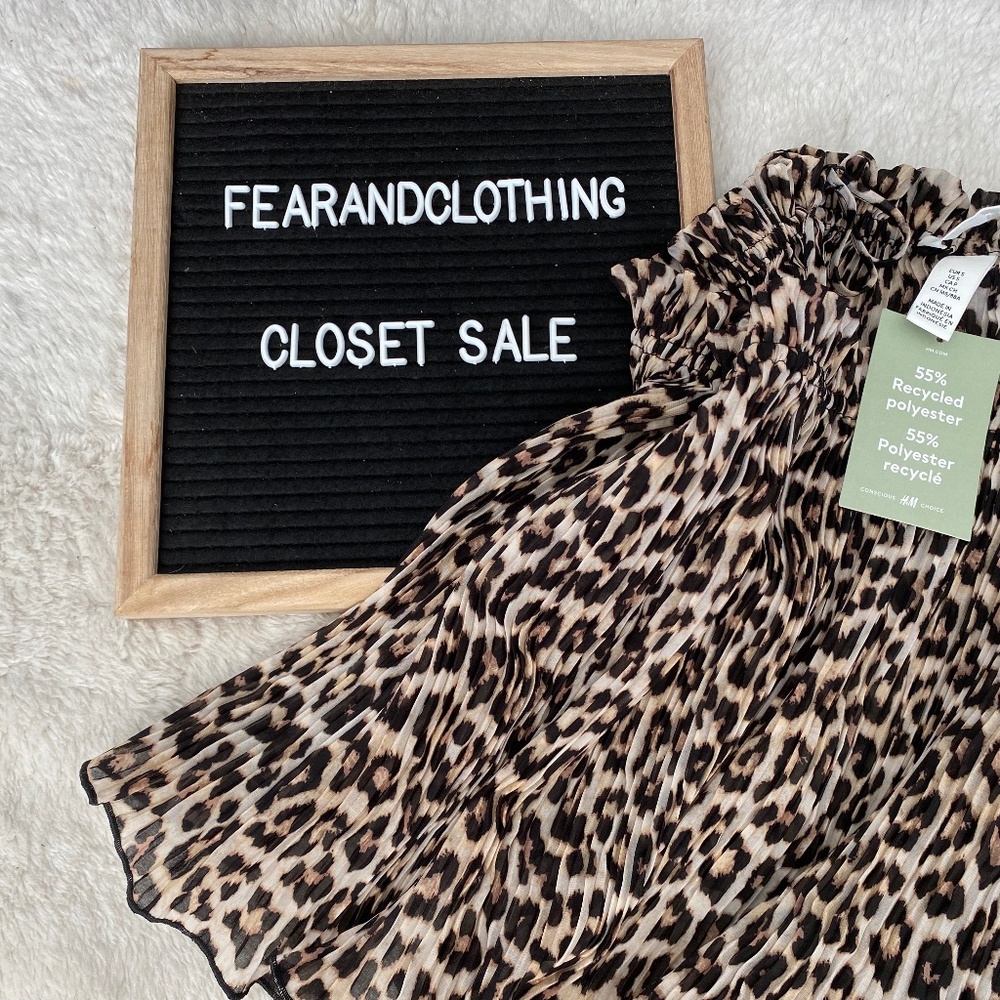 NWT Leopard print crop cami